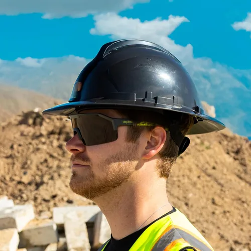 Vista 7 de HexArmor Shockwave Gafas de seguridad para trabajo ANSI Z87+, UV, antivaho, polarizadas