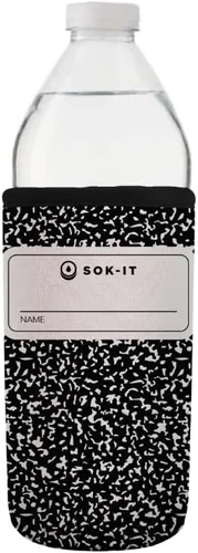 Vista 129 de Sok It BotlSok Funda para botella de agua con cubierta de neopreno aislante (Floral abstracto, se ajusta a CamelBak o Nalgene de 12 onzas)