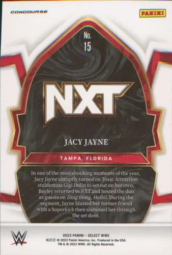 Vista 2 de 2023 Panini Select #15 Jacy Jayne NXT Wrestling Card - Sportscard Superstore