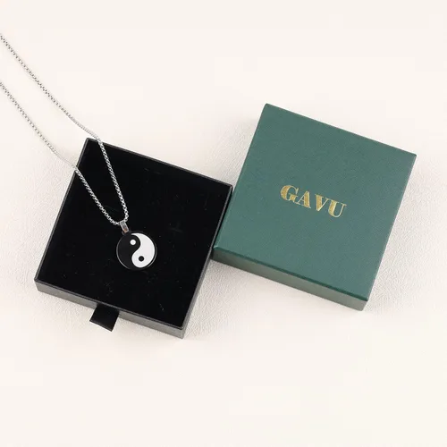 Vista 7 de GAVU Collar Fengshui Yin Yang para hombre