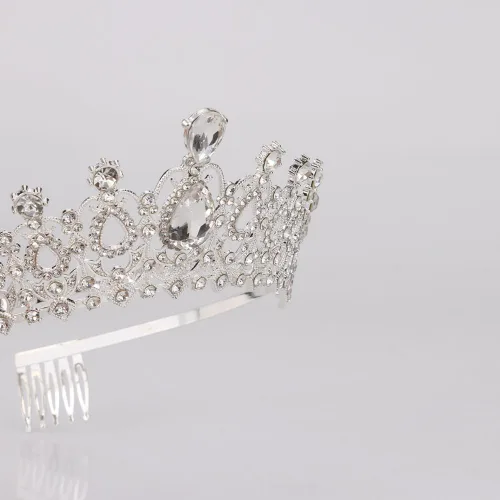 Vista 7 de Noonhorse Tiara y corona para mujeres, diademas para mujeres y niñas, Halloween, cosplay, princesa, reina, corona de novia, tocado para boda