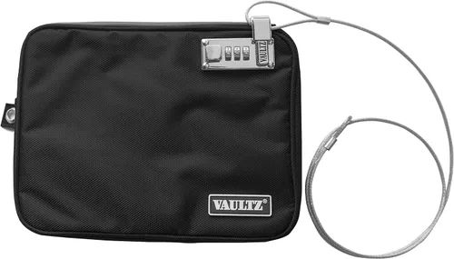 Vista 2 de Vaultz Bolsa de engranajes de campo con correa, pequeña, 5 x 8 pulgadas, negro (VZ00739)