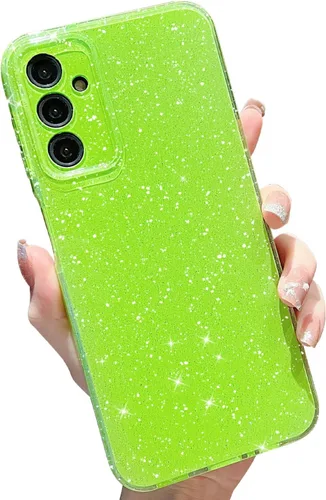 Vista 86 de MINSCOSE Funda compatible con Samsung Galaxy A14 5G, bonita funda delgada con purpurina fina, a prueba de golpes, de TPU para mujeres y niñas