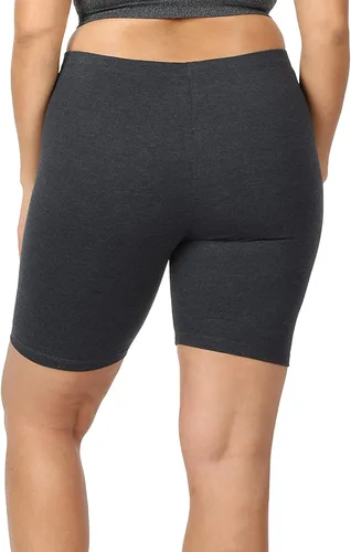 Vista 2 de Leggings deportivos para mujer & Plus de algodón suave elástico hasta la rodilla