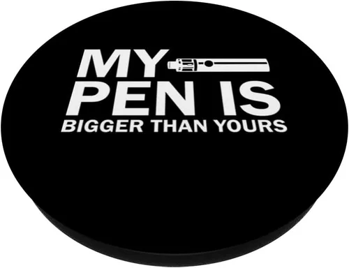 Vista 2 de My Pen is bigger Vape Vaping Pen para fumar PopSockets intercambiables PopGrip