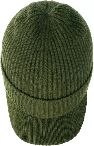 Vista 3 de Gorro de punto extra grande extragrande con ala, visera para cabezas grandes, gorras de invierno con calavera, sombrero de reloj elástico, Visera