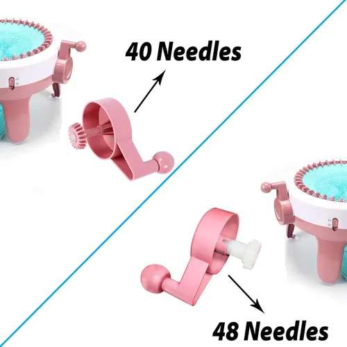 Vista 4 de AZANU Juego de 32 piezas de accesorios para máquina de tejer Sentro 40/48, varias herramientas de repuesto para telar de tejer redondas, incluyen