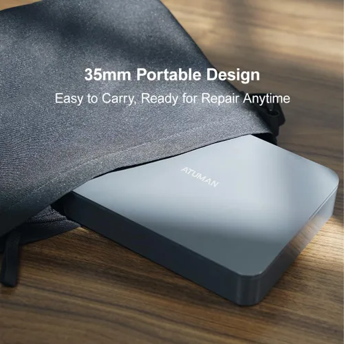Vista 9 de Mini destornillador eléctrico 95 en 1, kit de destornillador eléctrico inalámbrico pequeño portátil recargable con pantalla LED y 86 cabezales