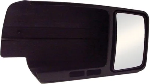 Vista 3 de CIPA 11801 Espejo de remolque personalizado - Ford, lado del conductor, 4.25 x 6.75 - pulgadas, negro