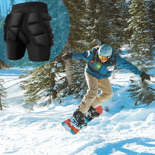 Vista 5 de 3D Hip Protection EVA Butt Pads Protective Padded Shorts - Crash Pad for Skiing Skating Snowboarding Skateboarding