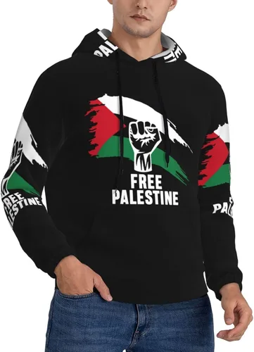 Vista 2 de Free Palestine Sudaderas con capucha Hombre Mujer Sudadera Unisex Sudadera con capucha
