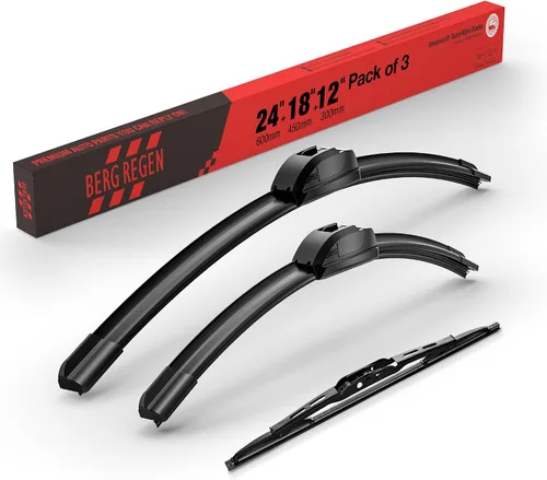 Vista 136 de BERG REGEN Escobillas limpiaparabrisas de 15"+15" con escobilla trasera de 13" - Juego de repuesto automotriz para Jeep Wrangler JK 2008 2009 2010