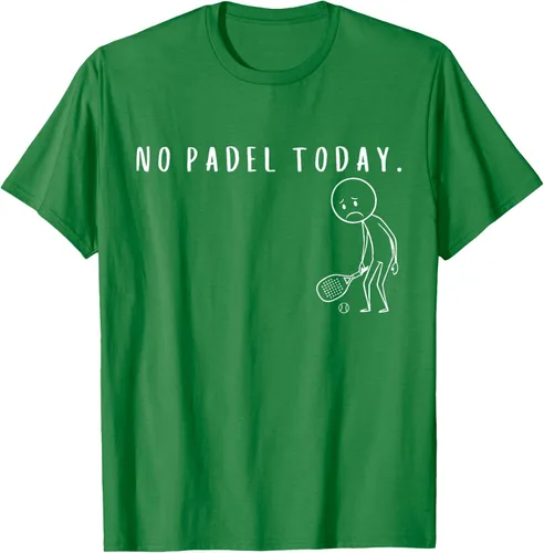 Vista 5 de No Padel Today Funny Padel Stickman Padel Playera Jugador de Tenis