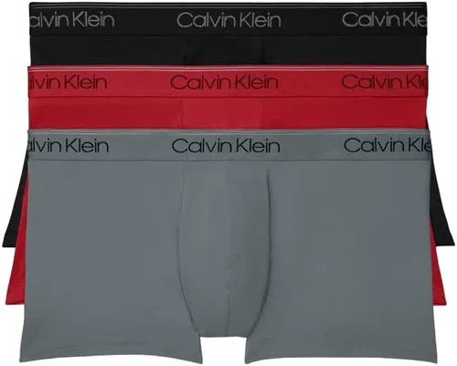 Vista 14 de Calvin Klein Ropa interior de microfibra elástica para hombre, paquete de 3 troncos 3 Negro