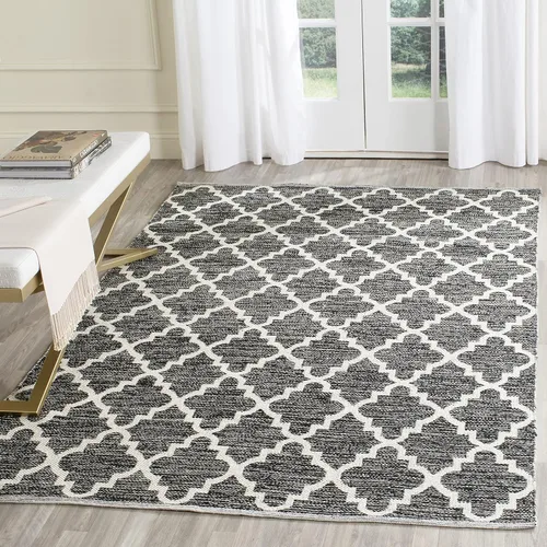 Vista 30 de SAFAVIEH Montauk Collection - Alfombra decorativa, 2 pies 3 pulgadas x 3 pies 9 pulgadas, beige y marfil, hecho a mano, de algodón enrejado, ideal