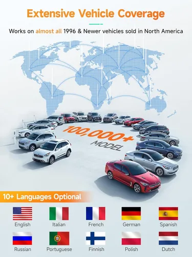 Vista 9 de ANCEL AD410 Escáner OBD2 Mejorado, Lector de Códigos de Vehículo para Luz de Check Engine, Escáner Automotriz OBD II para Diagnóstico de Fallas