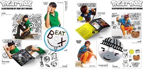 Vista 3 de dreamus NCT Dream el segundo álbum de reenvasado Beat Box versión Digipack + Póster plegado. (portada aleatoria)