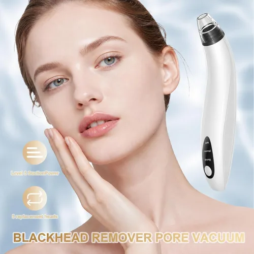 Vista 10 de Blackhead Remover Tools,Electric Vacuum Facial Pore Cleaner Tool(White)