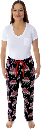 Vista 5 de Bioworld Jurassic Park - Pantalones de pijama para hombre con estampado de pareja