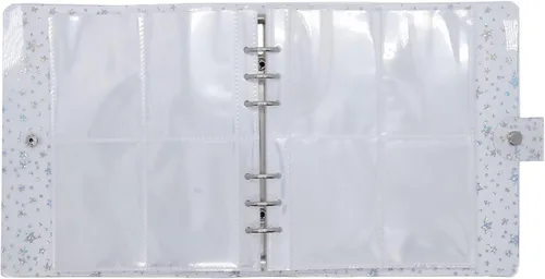 Vista 6 de Álbum de fotos de PVC transparente con purpurina de 3 pulgadas para cámara Instax Fujifilm, soporte para tarjeta fotográfica Kpop, portatarjetas