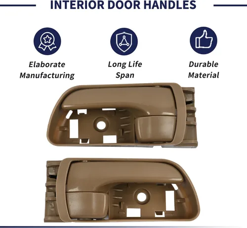 Vista 5 de 69206-AE010 69205-AE010 Manija interior de puerta compatible con Toyota Sienna 2004 2005 2006 2007 2008 2009 2010 Reemplazo 69206-AE010-B1 Manija
