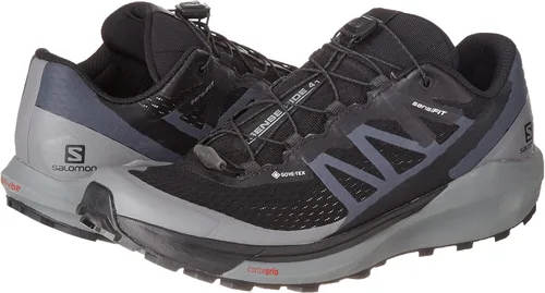 Vista 13 de Salomon Sense Ride 4 Invisible GTX Trail Running Tenis para hombre clima tormentoso canteratomate cherry