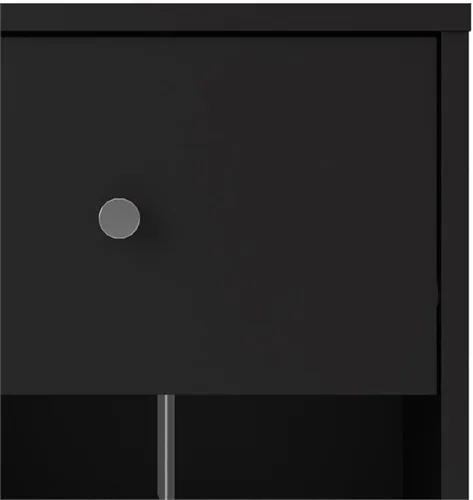 Vista 10 de Home Square Juego de muebles de dormitorio de diseño escandinavo de 4 piezas con baúl de 3 cajones, cómoda doble de 6 cajones y dos mesitas de noche