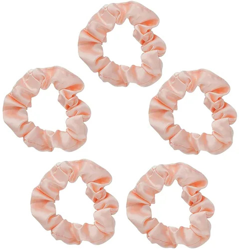 Vista 39 de Kitsch - Coleteros de satén para mujer, bandas para el cabello sin daños, cameo, 5 piezas Wake Up Frizz-Free, No Crease Hair Ties, Softer Than