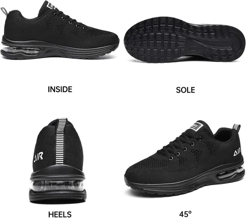 Vista 3 de Autper - Tenis deportivos Air para correr para hombre, tenis ligeros para caminar, trotar, ir al gimnasio o hacer deportes, talla 6.5 a 12.5