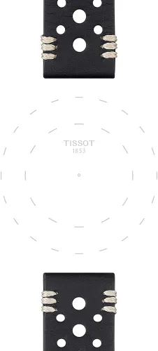 Vista 3 de Tissot Correa de reloj T852046810, Marrón, Correa