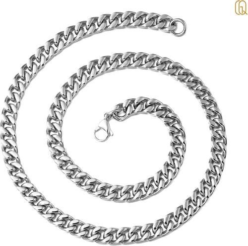 Vista 6 de QGoliver Cadena de eslabones cubanos para hombre cadena de eslabones de Miami collares de acero inoxidable joyería de hip hop para hombres y mujeres