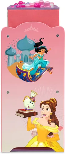 Vista 8 de Delta Children Design & Store Organizador de almacenamiento de juguetes de 6 compartimientos, Disney Princess