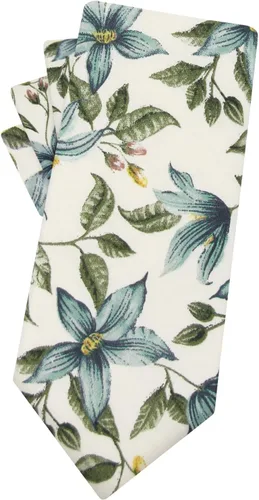 Vista 22 de Corbata de algodón floral para hombre, corbata delgada impresa de 2.56'' 01-Bean Pasta Rosa
