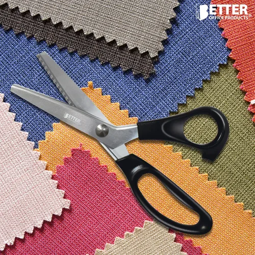 Vista 2 de Better Office Products Tijeras profesionales para pintar, tijeras de tela de acero inoxidable de 9 pulgadas, tijeras de costura, tijeras de corte