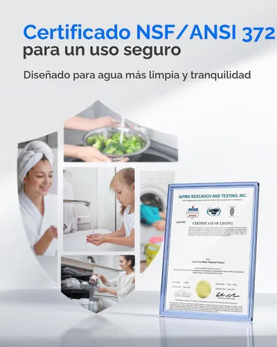 Vista 3 de Waterdrop WHF2E-FC Sistema de filtro de agua para toda la casa para agua
