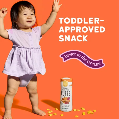 Vista 5 de Serenity Kids - Hojaldritos sin granos y seguros para alérgenos para niños y bebés de más de 6 meses - Sin granos, gluten, nueces, arroz - Vegetales
