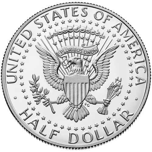 Vista 2 de 2023 S 2023 S Kennedy Medio Dólar Proof 50 Cents in Deep Camafeo Finish Clad Half Dollar US Mint Proof