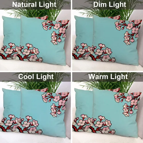 Vista 123 de Batmerry Autumn Pumpkin Templeton Throw Pillow Covers, Green Leaves Paths Forests Decorative Pillow Covers Digital Printing Blended for Couch Sofa