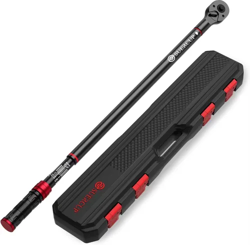 Vista 11 de SUERCUP Llave dinamométrica de clic de 1 pulgada, 200-1300 pies-Lb/271-1761.5Nm Heavy Duty, ±3% Accuracy Torque Wrench, Professional, Dual