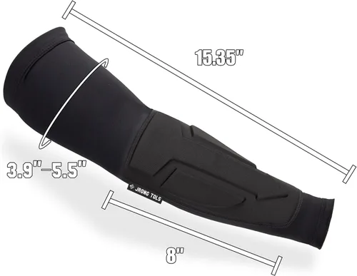 Vista 6 de Protector elástico de manga ligera para antebrazo con cierre táctil ajustable para tiro con arco Adjustable Hook & Loop Fastener, Breathable &