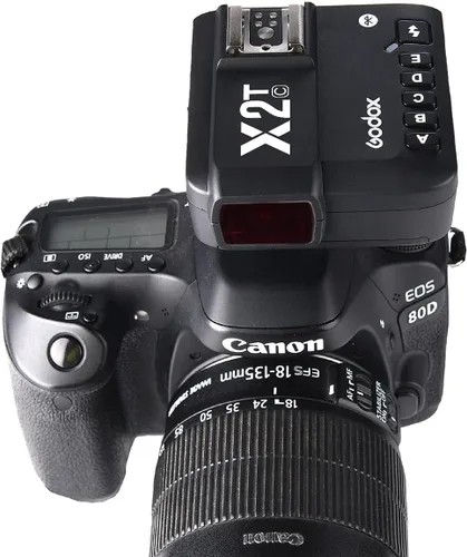 Vista 7 de Godox X2T-C TTL Disparador de flash inalámbrico para Canon, conexión Bluetooth HSS 1/8000s compatible con controlador de aplicación iOS/Android