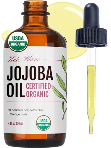 Vista 8 de Aceite de Jojoba, certificado Orgánico USDA, 100% Puro, prensado en frío, sin refinar. Revitaliza el cabello y le da a la piel una apariencia