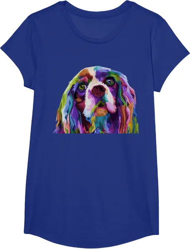 Vista 16 de Camiseta con diseño de Cocker Spaniel de arte pop para dueños de perros, Negro, S