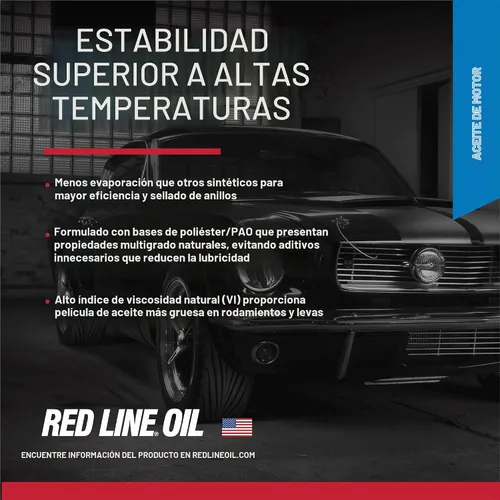 Vista 5 de Red Line 15205 SAE 5W20 Aceite de motor totalmente sintético - 1 galón