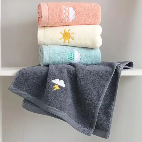 Vista 7 de RUIBOLU Juego de 4 toallas de mano para baño, toalla de baño 100% algodón, suave y altamente absorbente, cocina para adultos y niños, 14 x 29