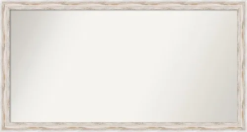 Vista 88 de Amanti Art Espejo personalizado, espejo de baño estrecho Alexandria White Wash, espejo de pared o espejo de tocador de baño sobre el fregadero