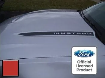 Vista 4 de Hood Spears Cowl compatible con Ford Mustang Stripe Graphic Decal Package – SSA Metallic Silver – CMS (se adapta a 2010-2012) [Juego de 2] Plateado