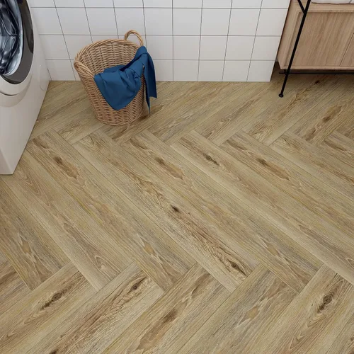 Vista 6 de LaCheery 18 Baldosas de Suelo de Madera de Roble de 6"x36" para Despegar y Pegar, Baldosas de Suelo de Baño para Despegar y Pegar, Suelo de Tablones