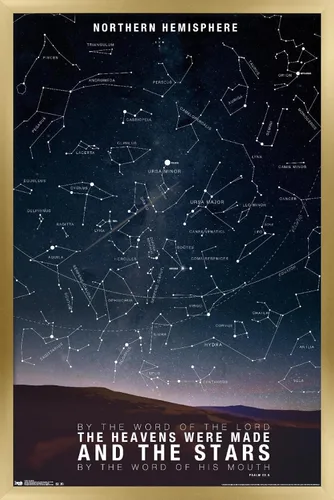 Vista 9 de Póster de pared de The Stars, 22.4 pulgadas de largo x 14.7 pulgadas de ancho, versión enmarcada de madera de granero