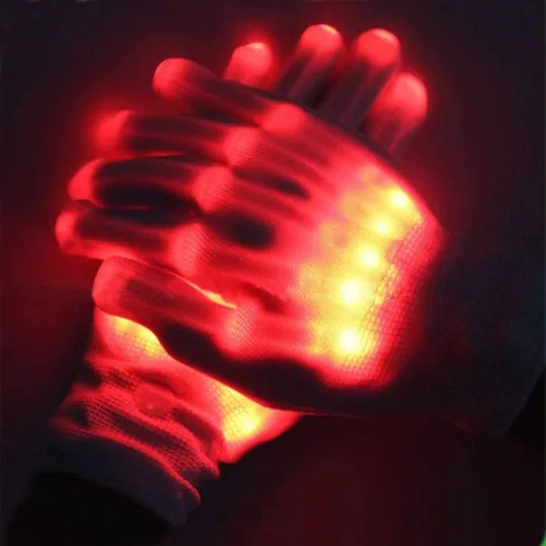 Vista 7 de Guantes de mano de esqueleto iluminados, modos de ajuste, guantes LED, nuevos divertidos y geniales recuerdos de fiesta, juguetes geniales, regalos